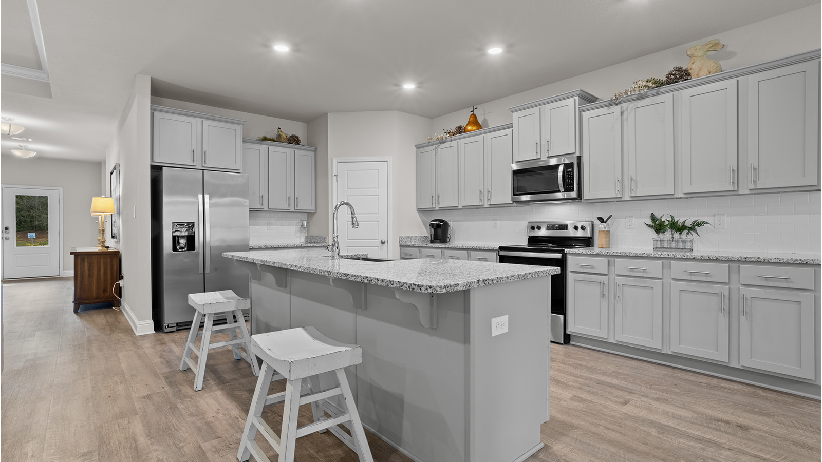 Open concept kitchen in the Hawthorne.