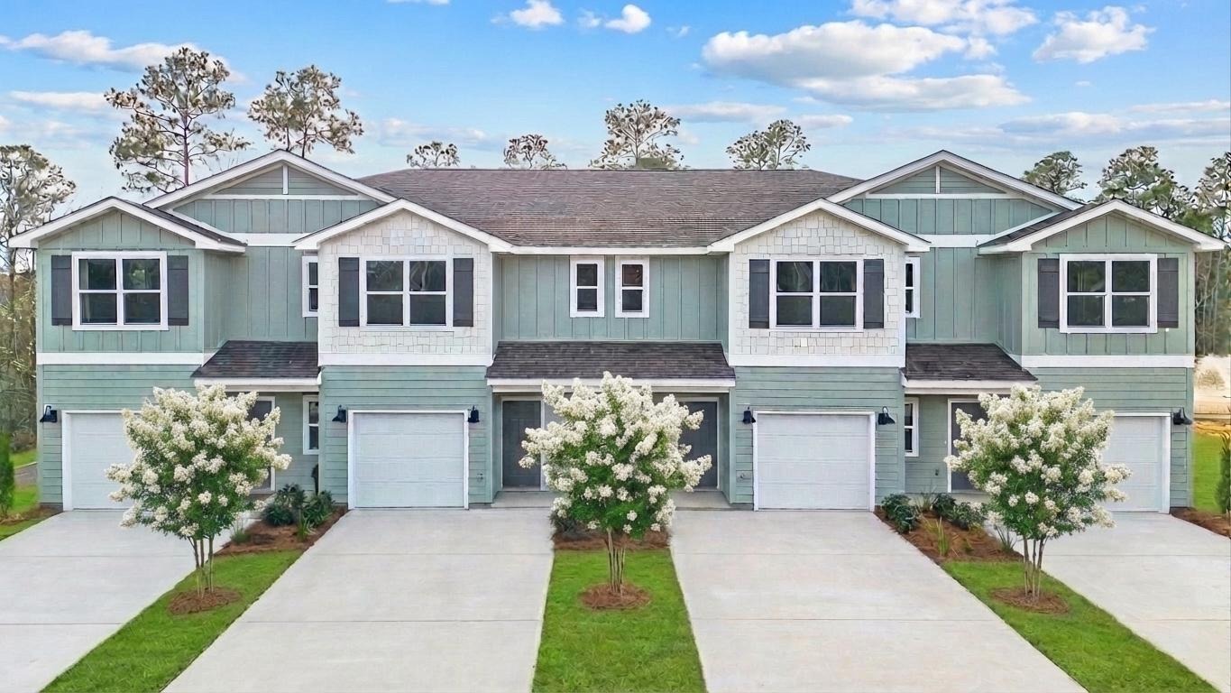 Two-story townhomes at Highland Lake Townhomes in Gulfport, Mississippi