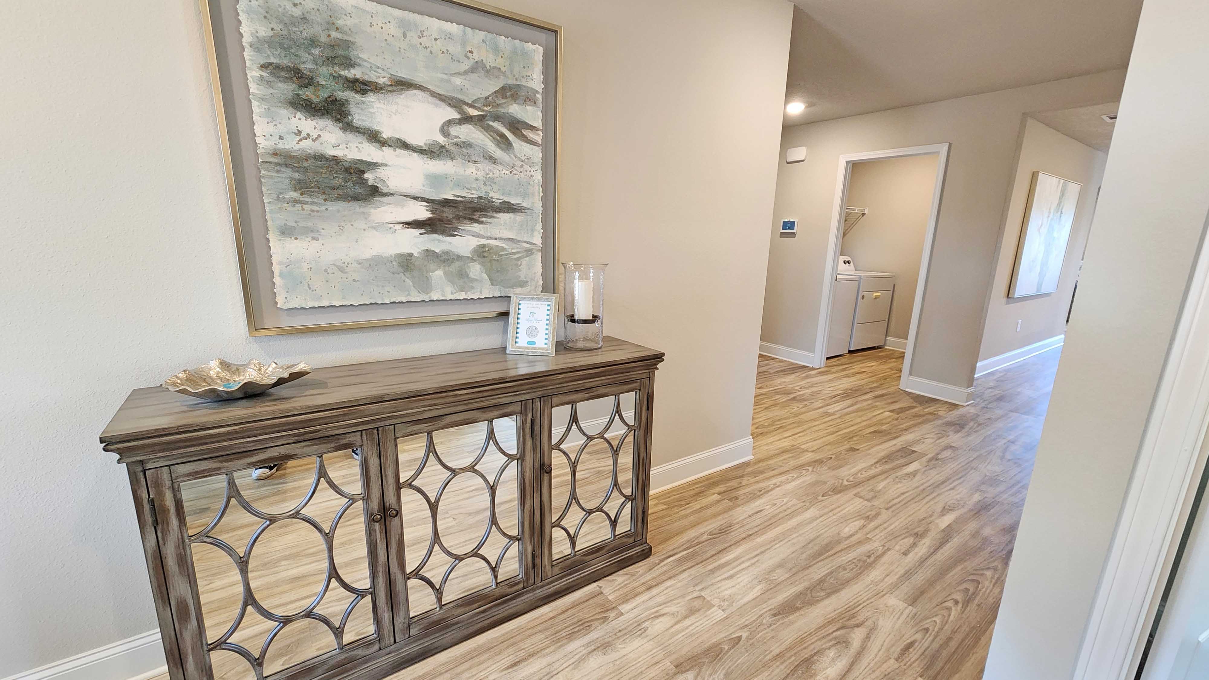 The foyer to the interior of the home.