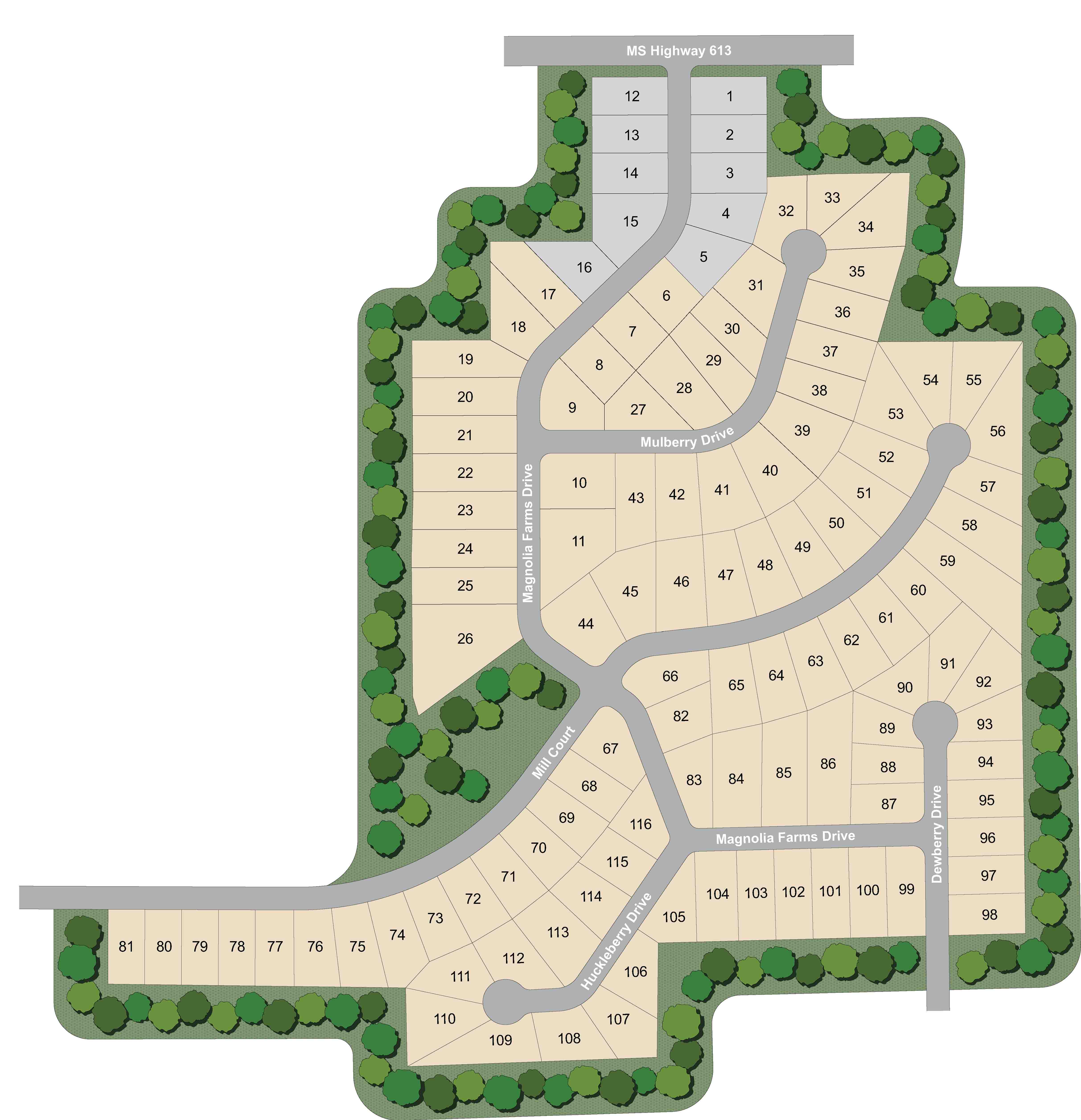Static Lot Map