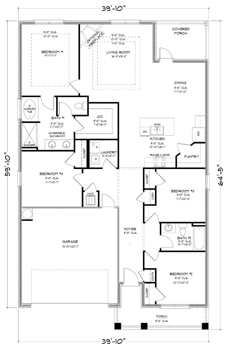The Rhett E FE Floorplan