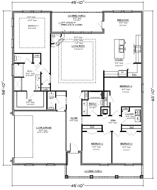 The Victoria G Side Entry Floorplan