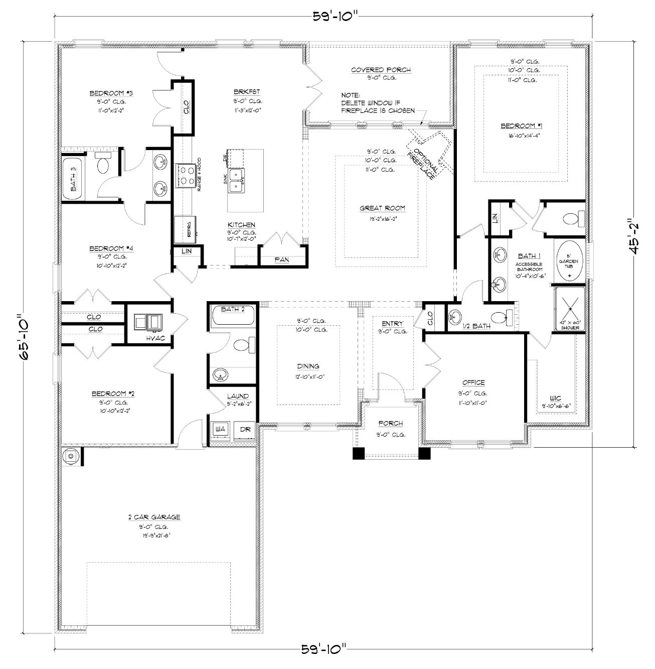 The Avery A B C D FE Floorplan