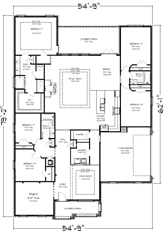 The McKenzie T Side Entry Floorplan