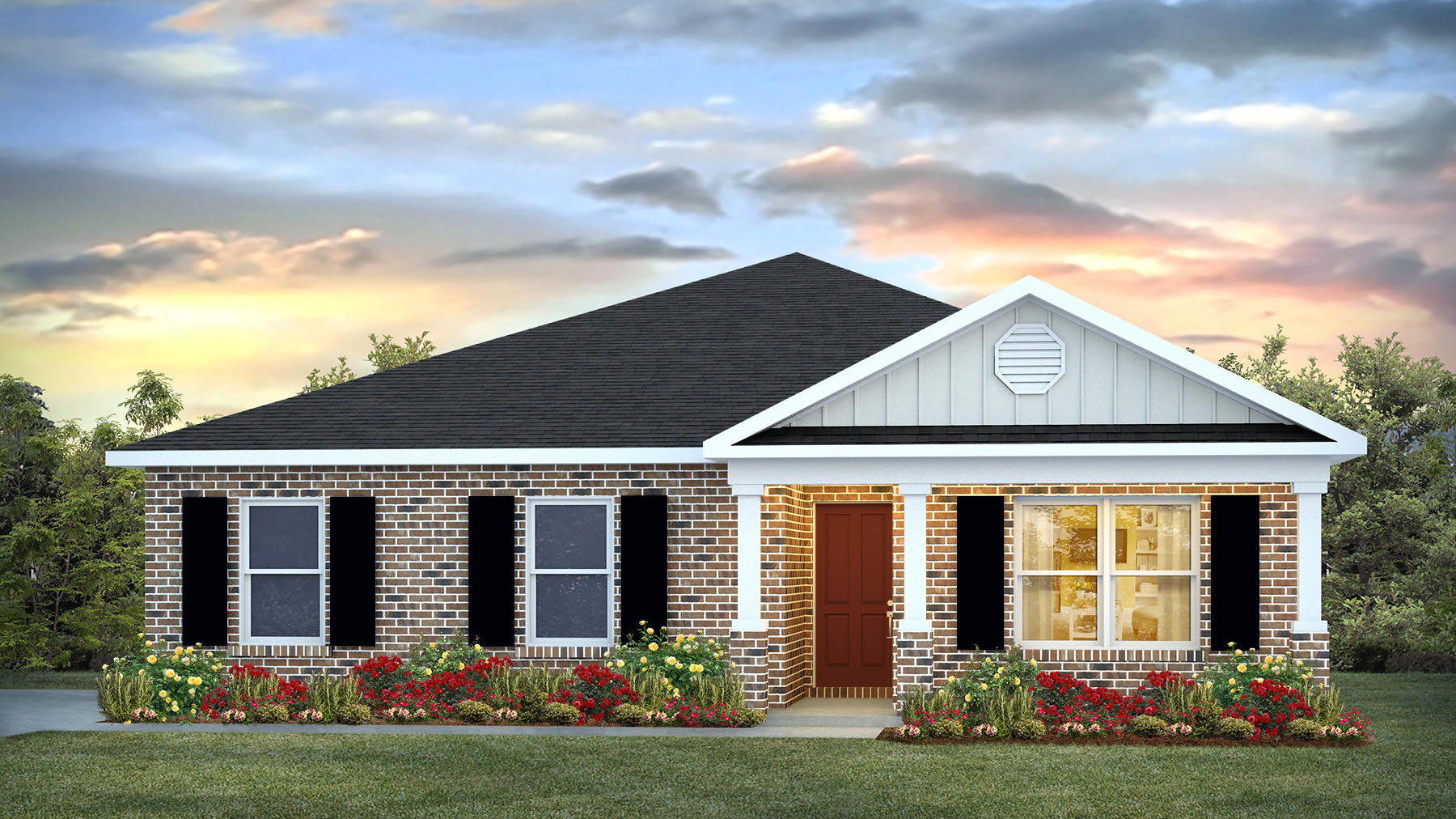 The Aria H4 front exterior elevation in Kings Crossing.