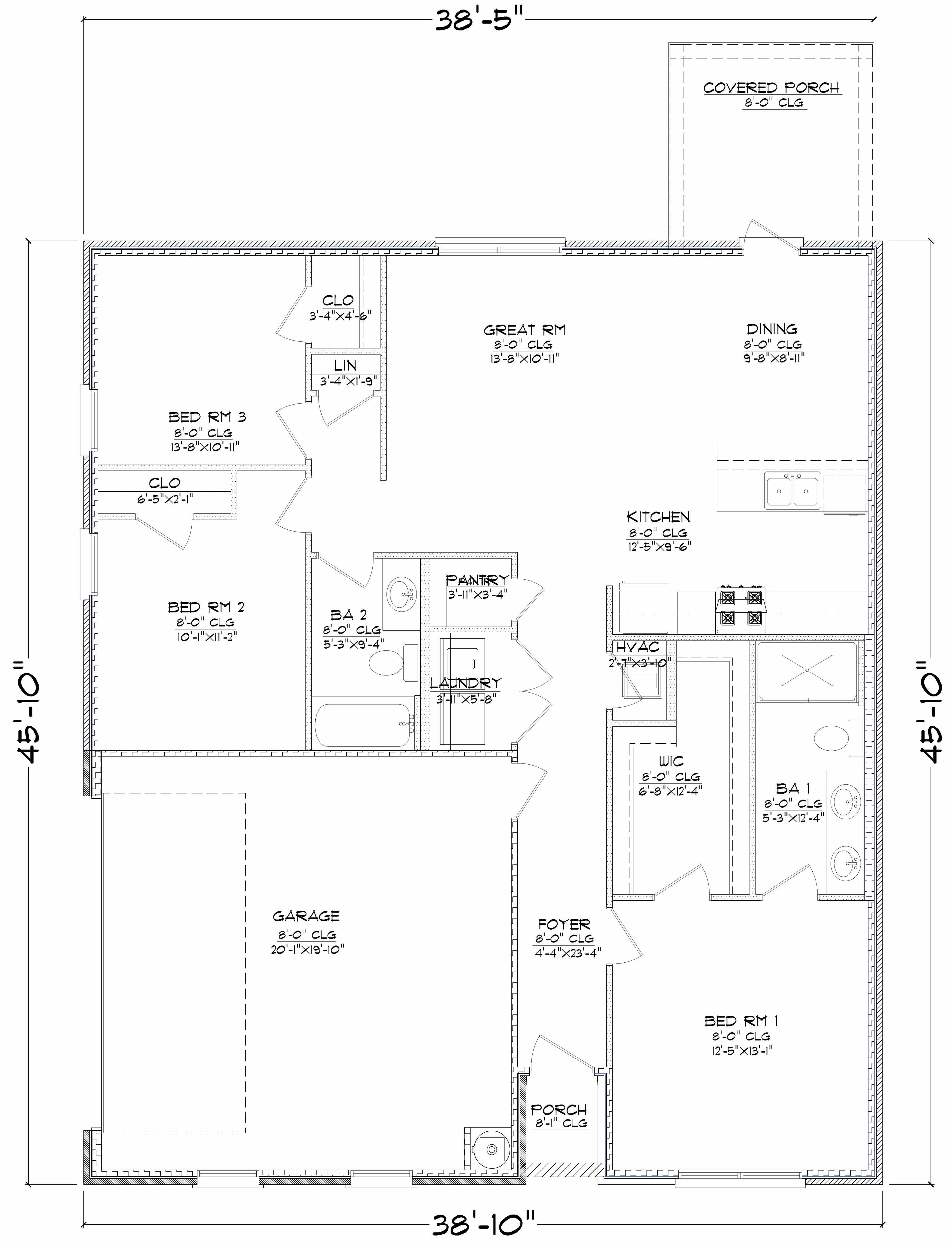 The Aldridge side entry floor plan