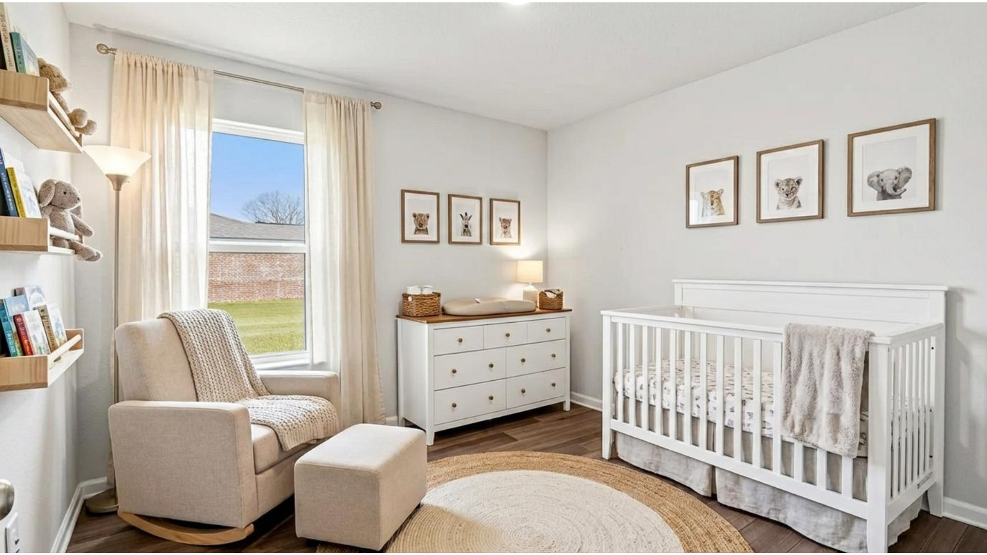 Bedroom 2 as a nursery.