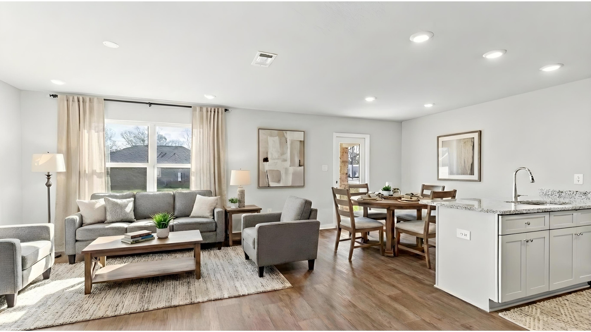 Open concept living space.