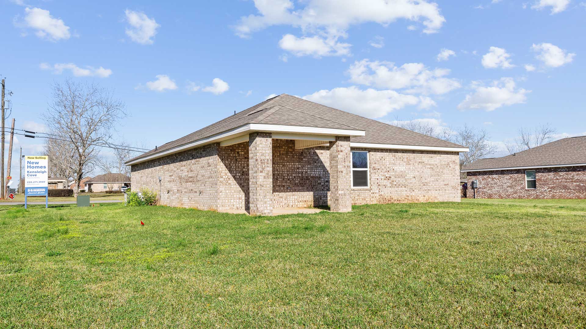 Back patio portion of home