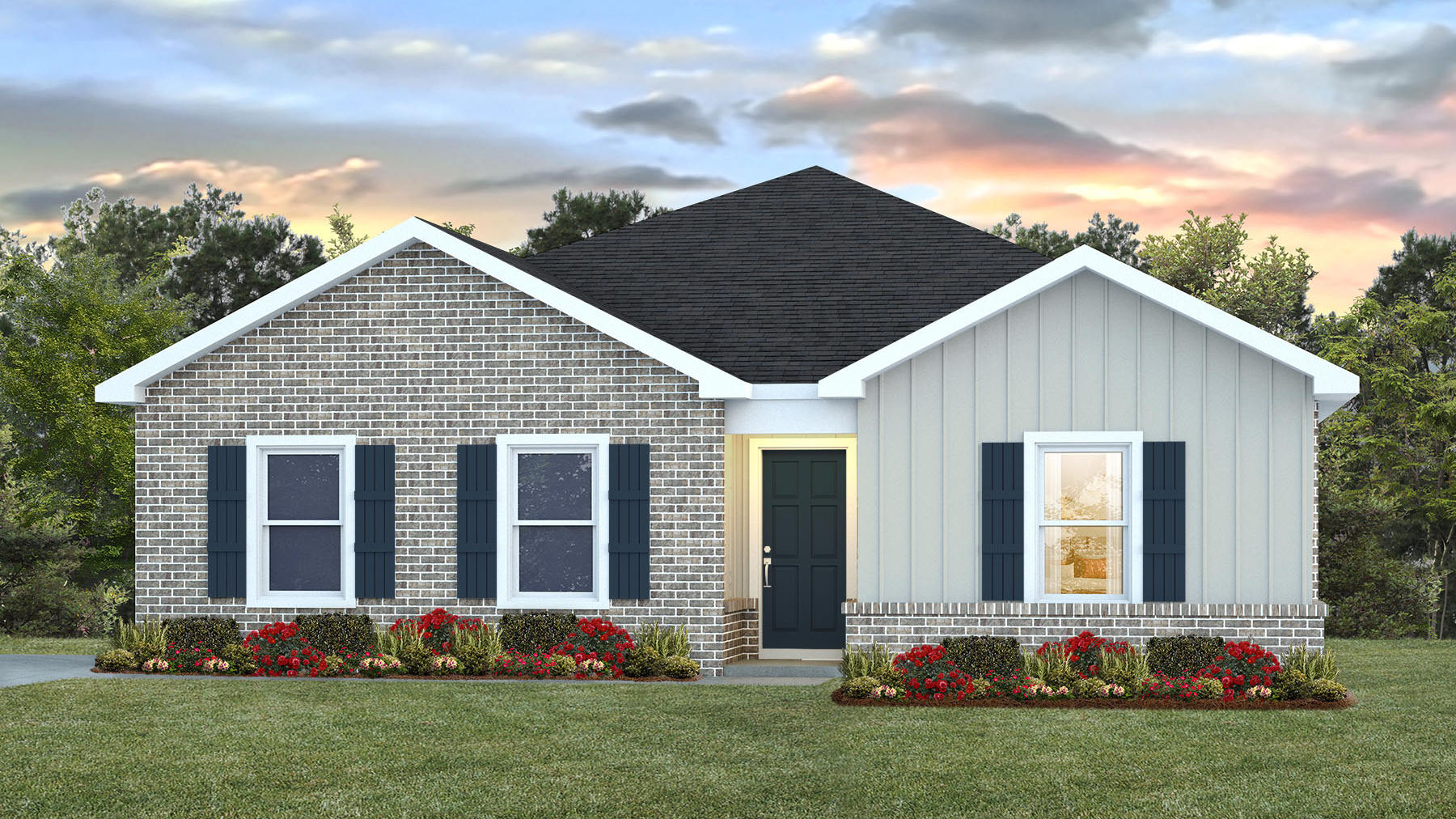 The Freeport Elevation A11 Side Entry.