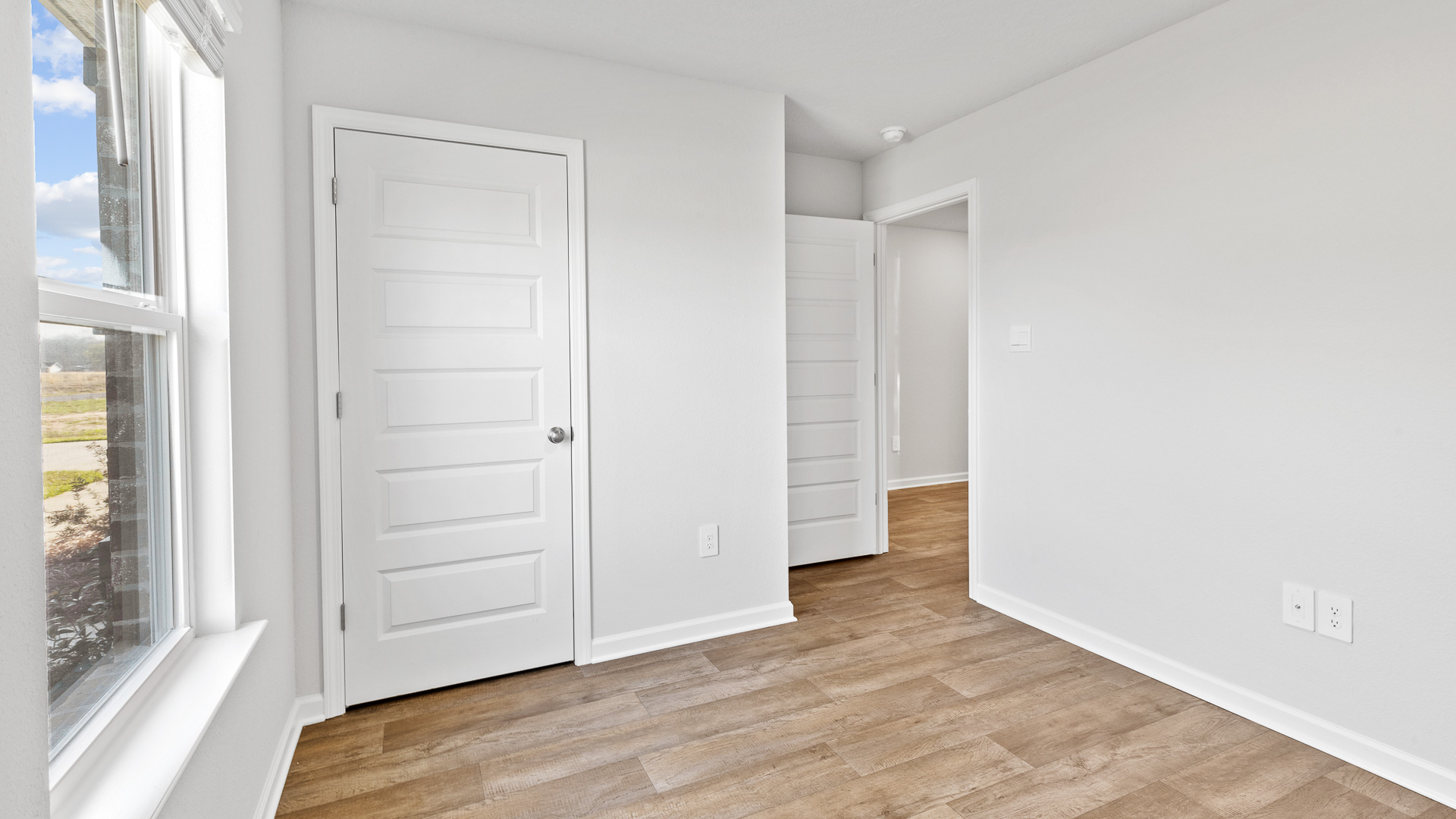 Spacious and naturally lit bedroom