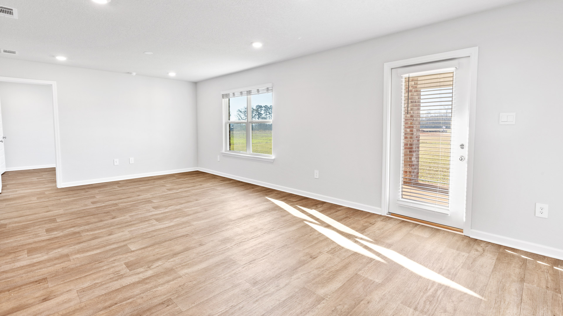 Bright and airy living area