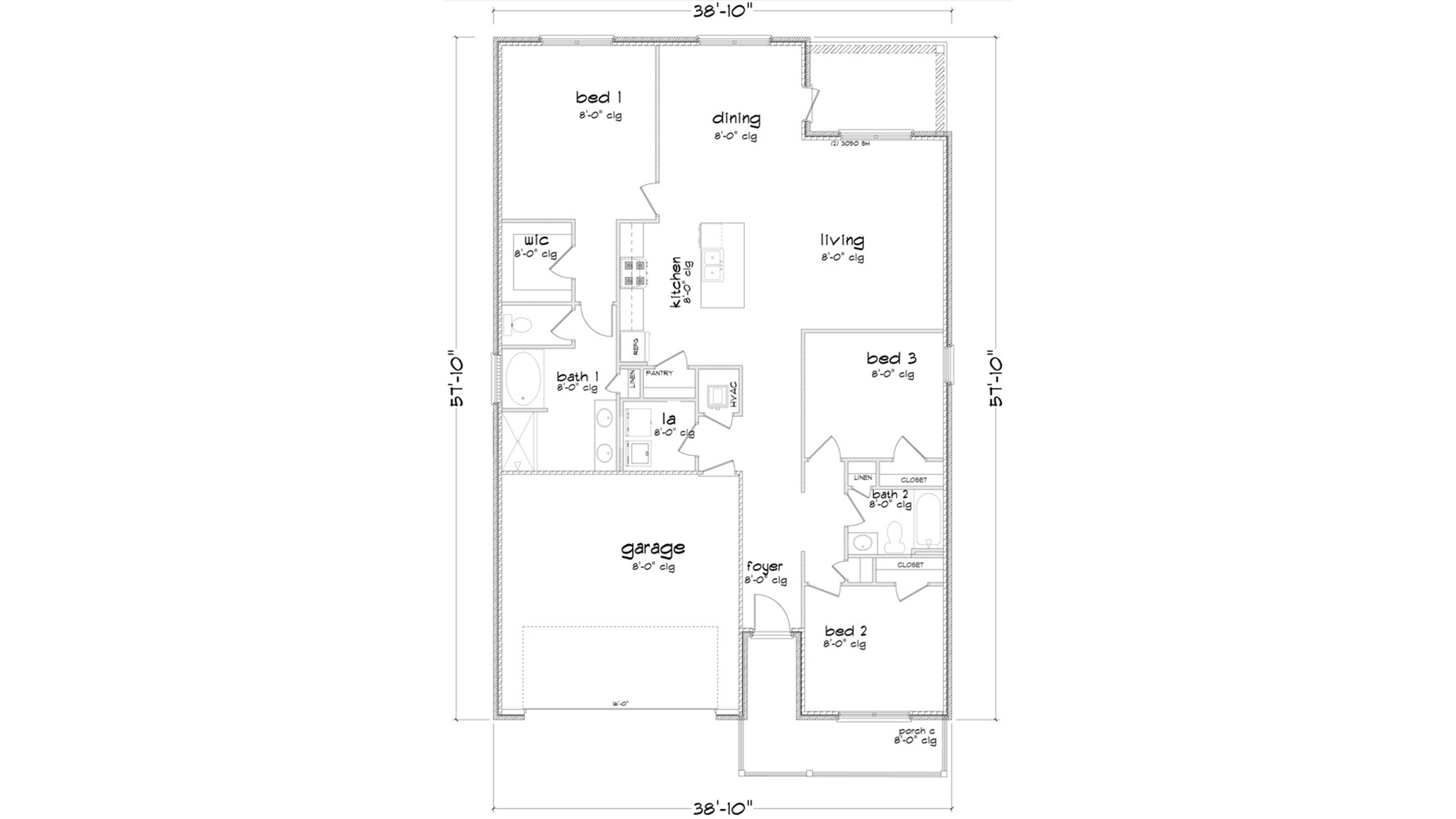 The Aria Elevation H floor plan.