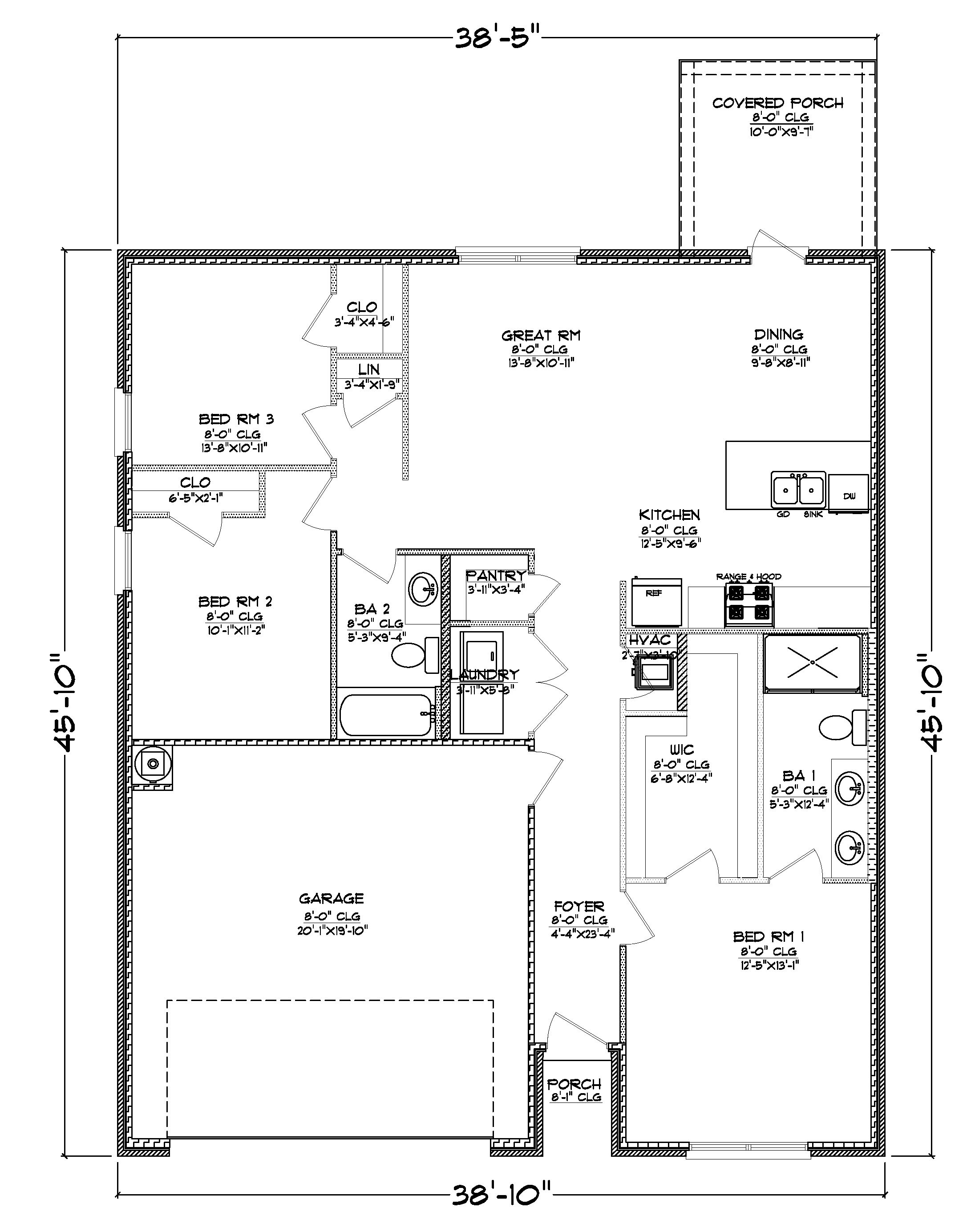 The Aldridge floorplan.