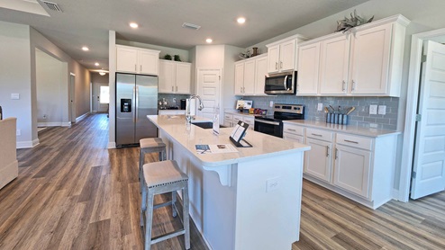 The Camden kitchen area at Crane Landing.