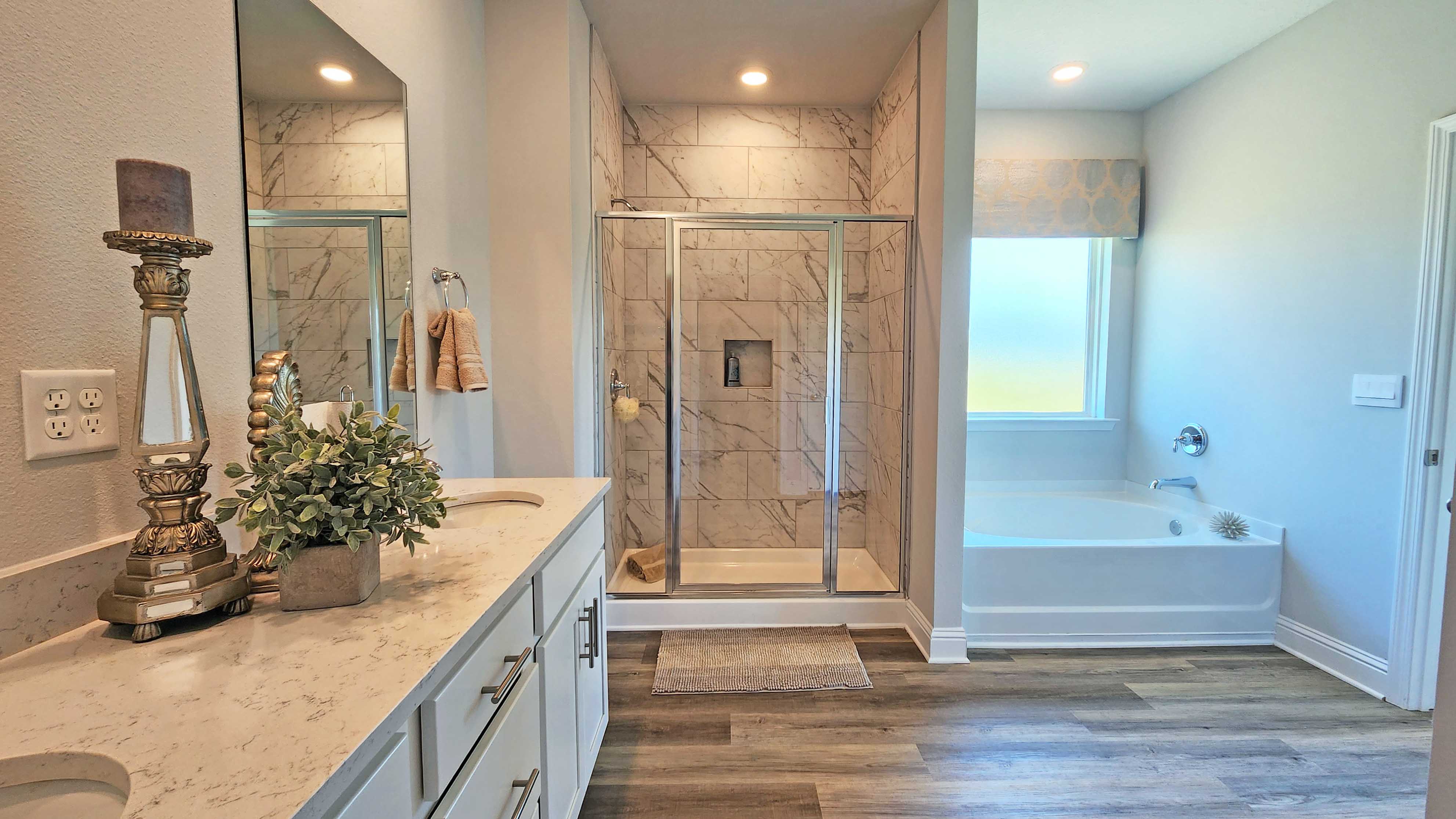 The Camden primary bathroom at Crane Landing.