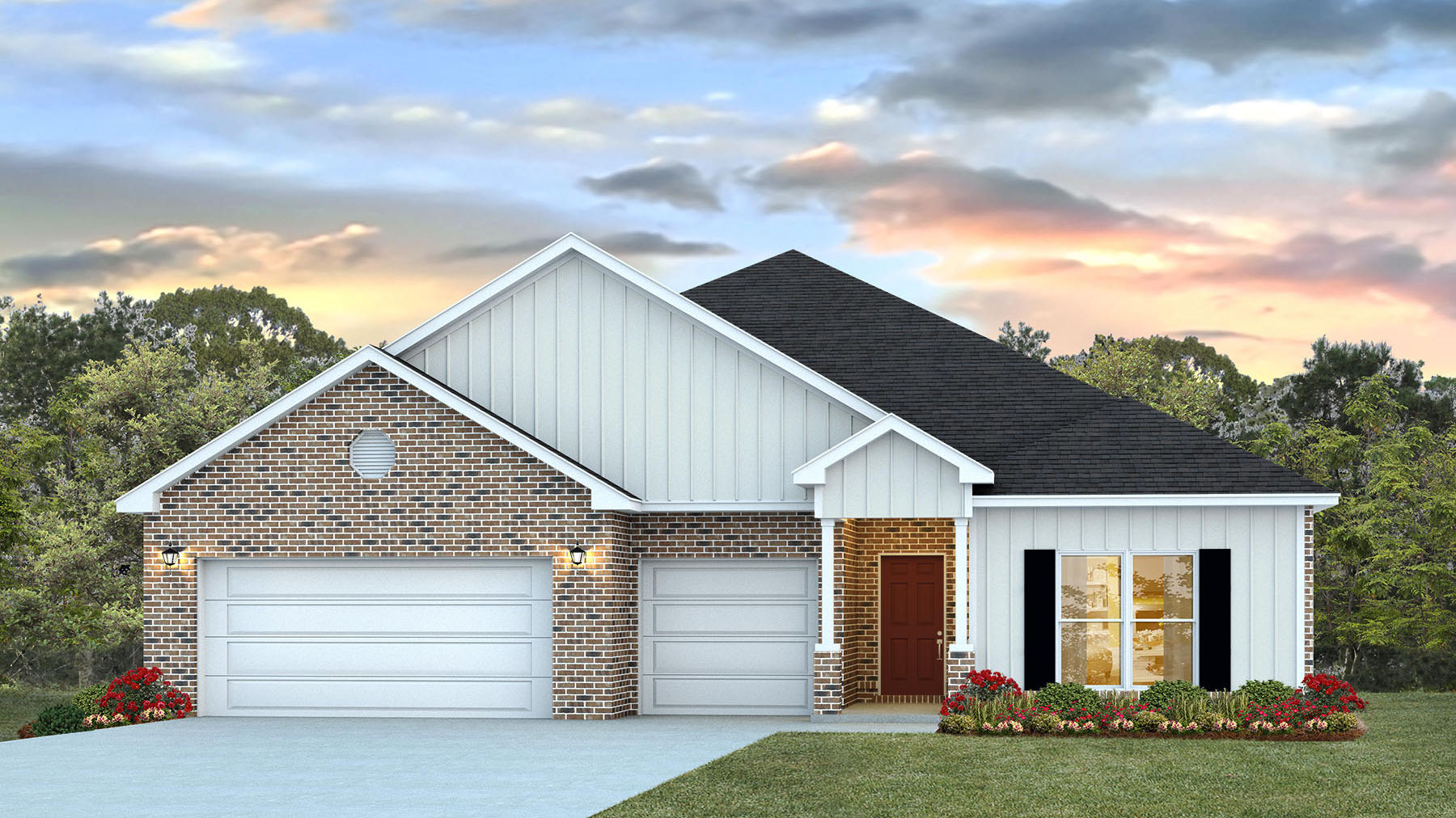 The Camden D11 front elevation in Crane Landing.