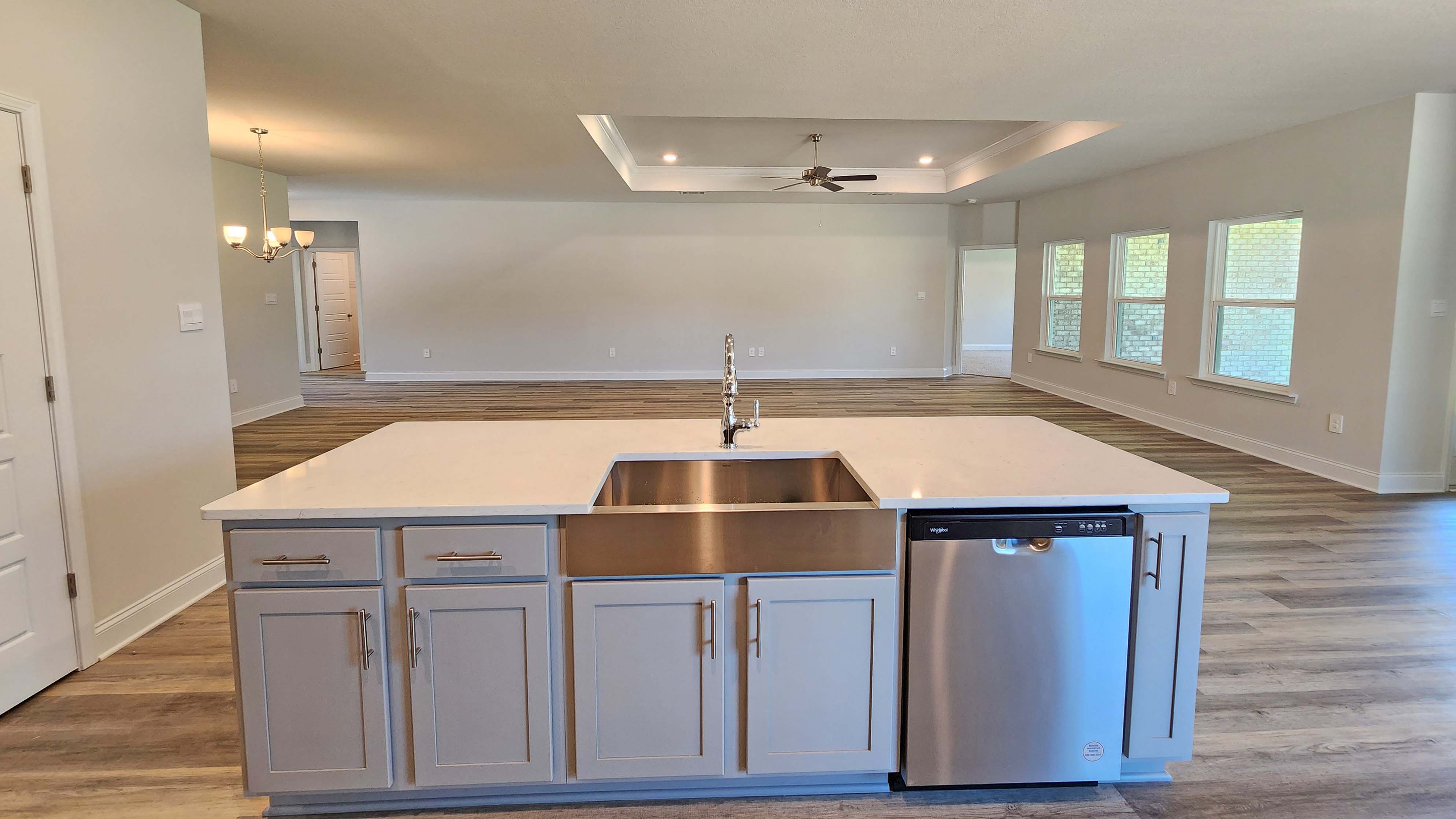 The Destin kitchen in Crane Landing.