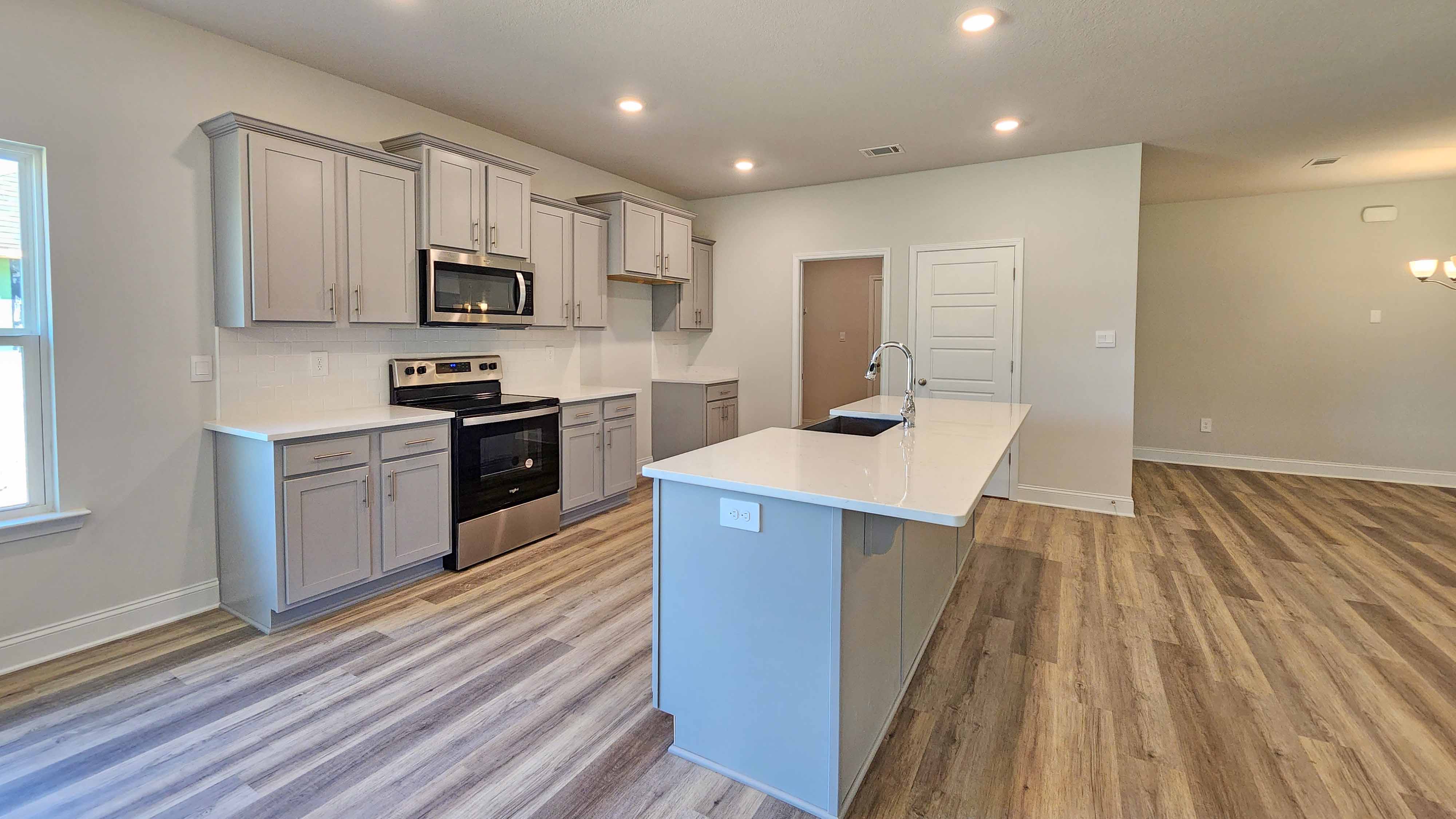 The Destin kitchen in Crane Landing.