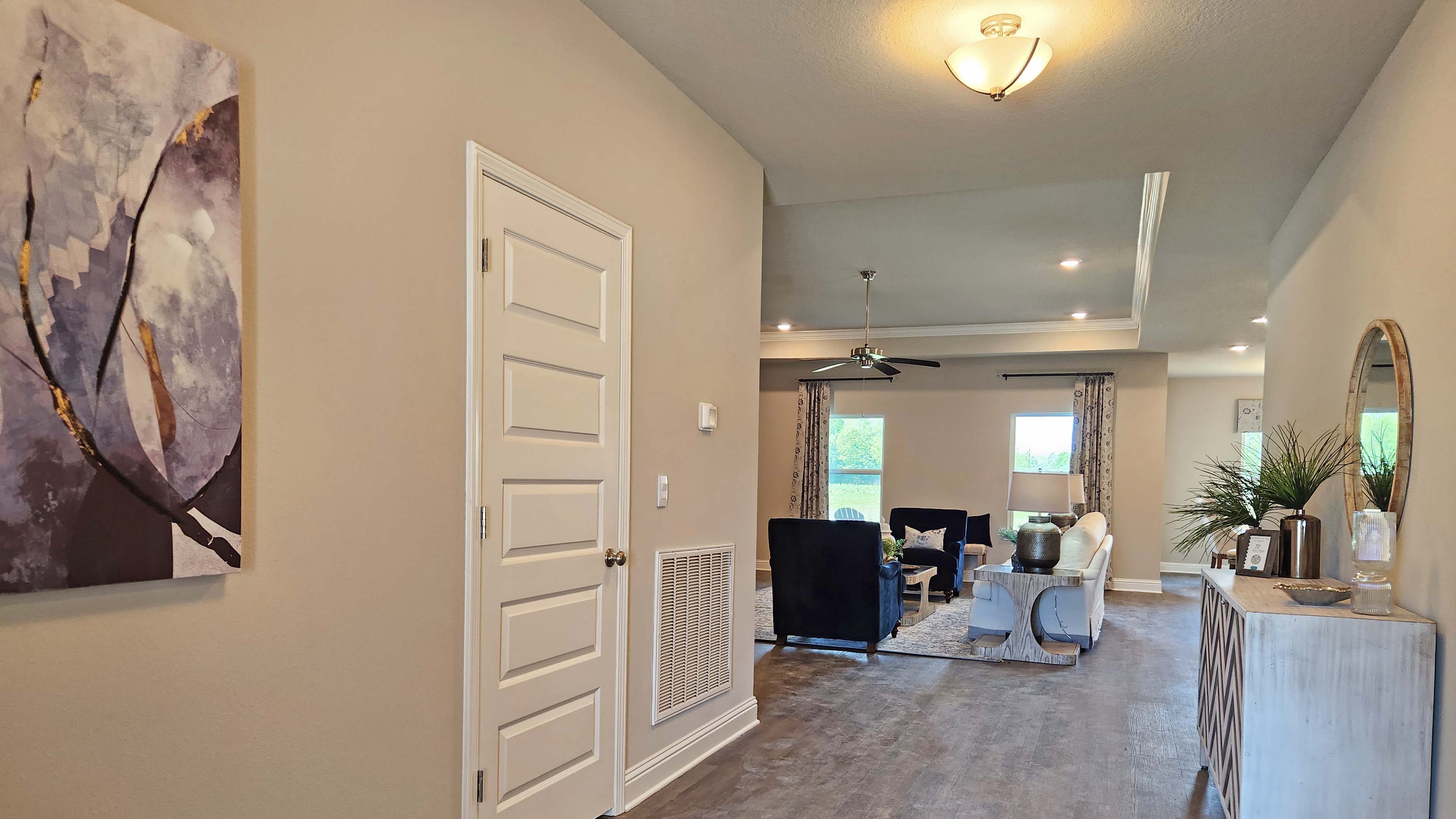 The Hawthorne foyer area at Crane Landing.