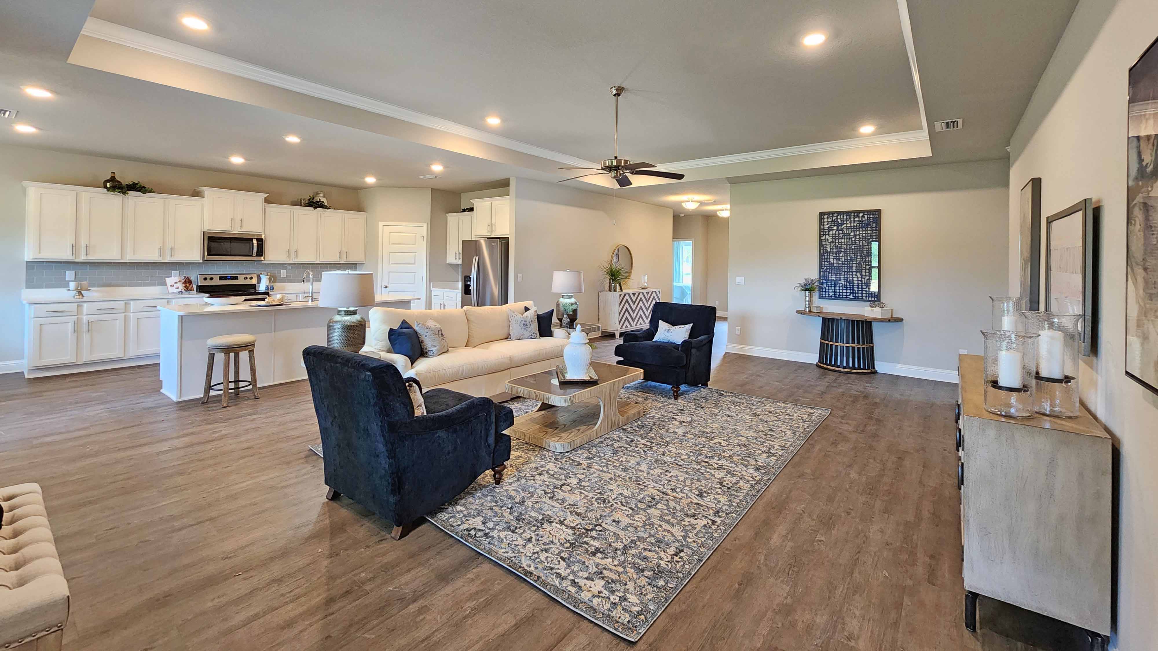 The Hawthorne living area at Crane Landing.