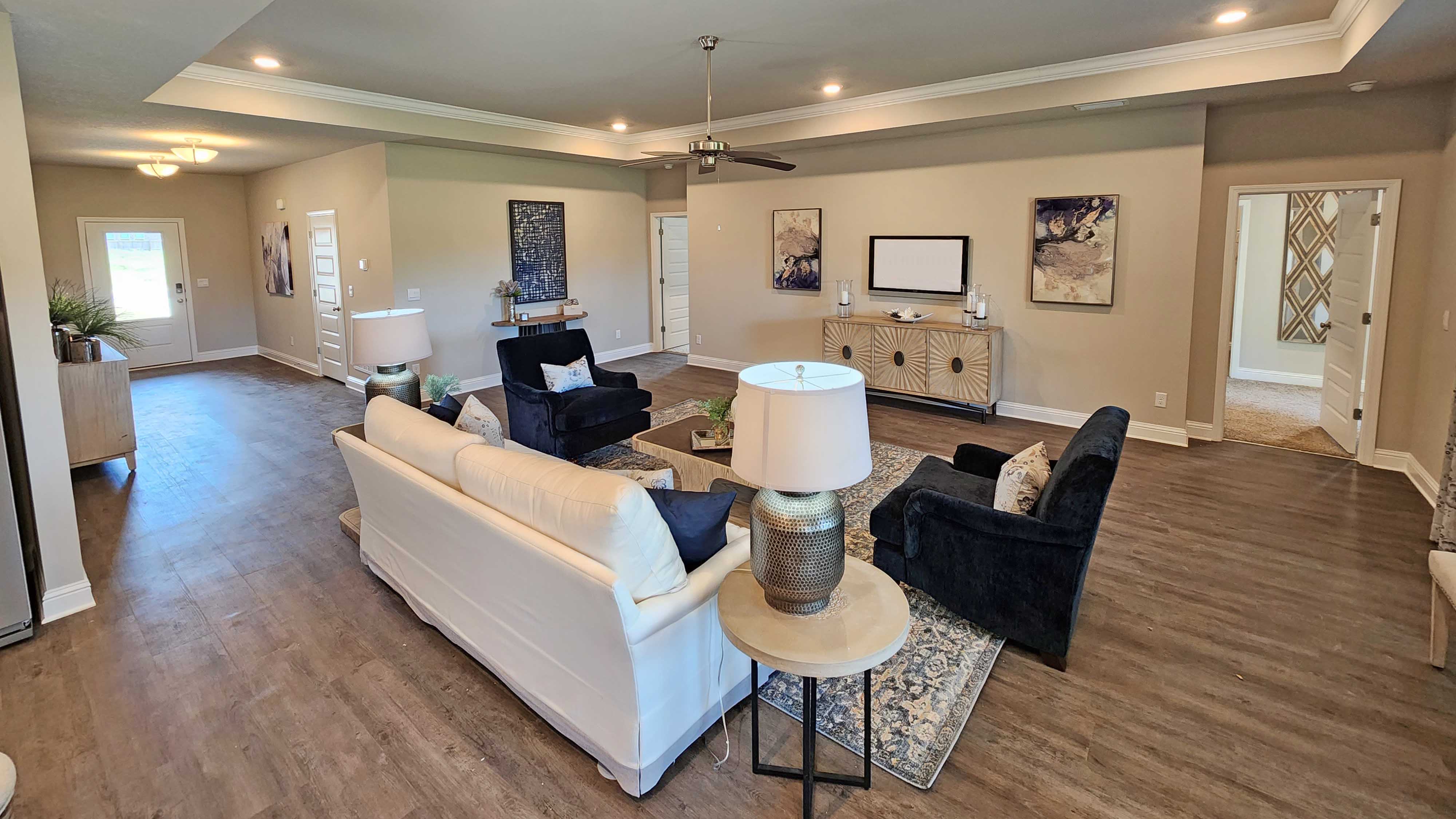 The Hawthorne living area at Crane Landing.