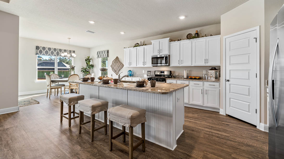 Spacious kitchen inside the model