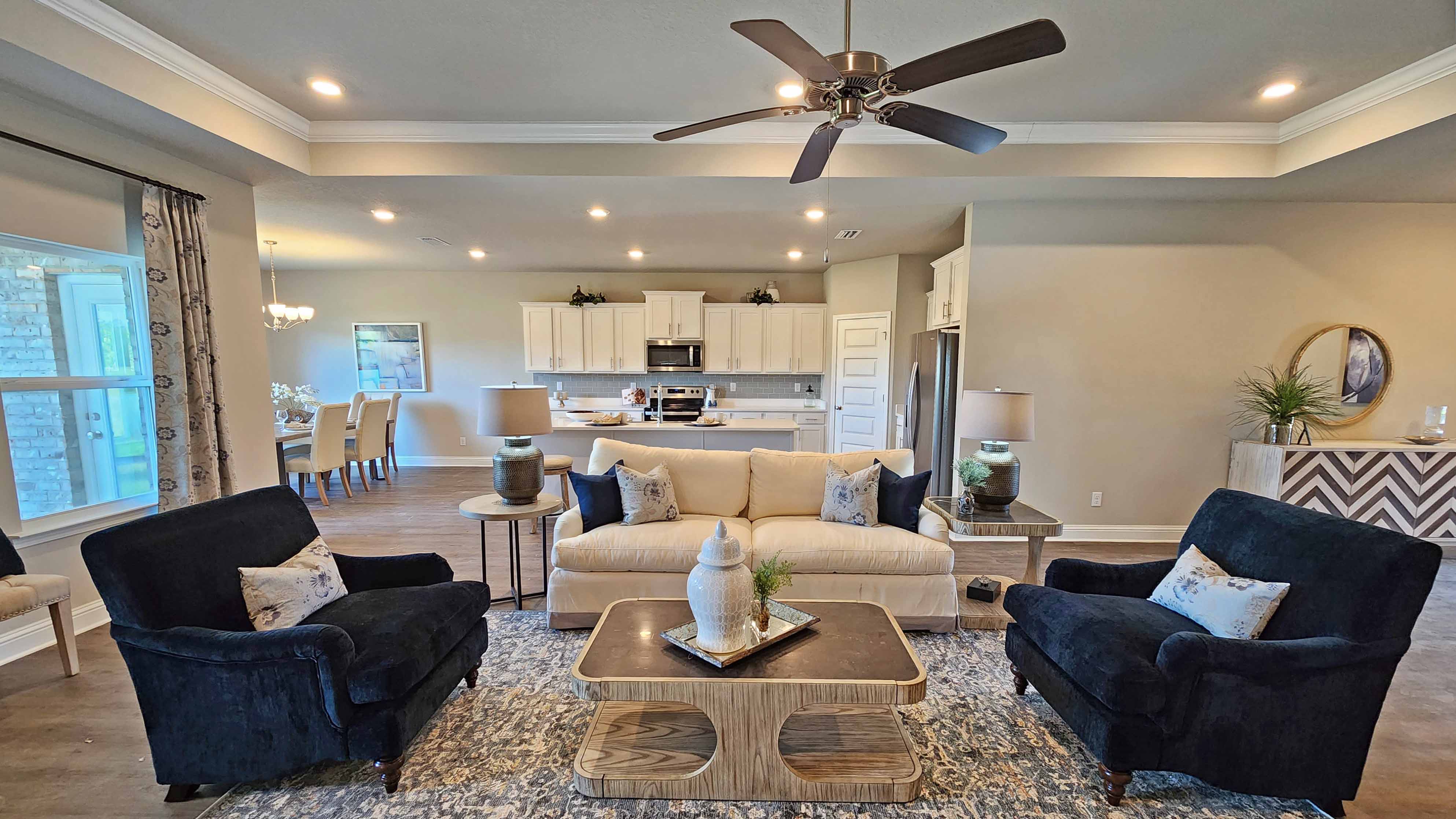 The Hawthorne living area at Crane Landing.