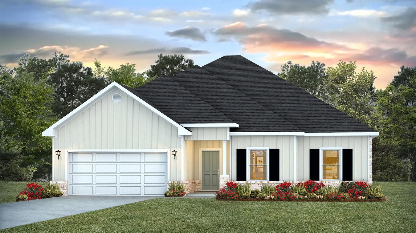 The Holly C5 front exterior elevation in Crane Landing.