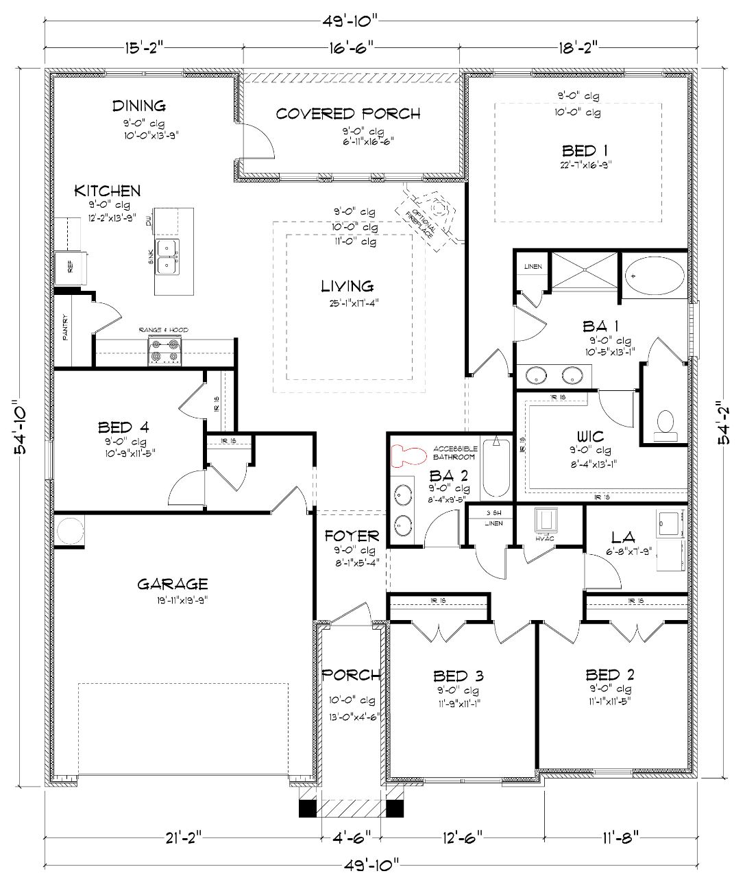 The Jasmine C front entry floorplan in Crane Landing.