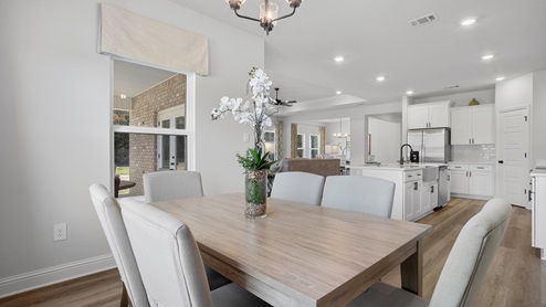 Dining area of the Camden floorplan.