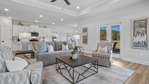 The Camden living area at Crane Landing.