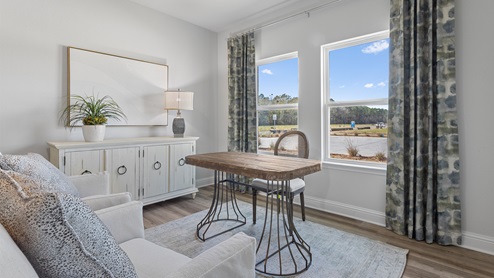 Window by table in suite of the Camden floorplan.
