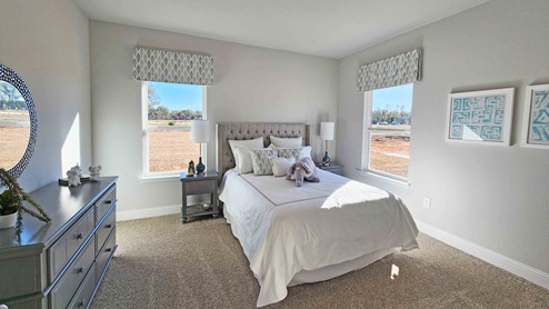 Guest bedroom with window.