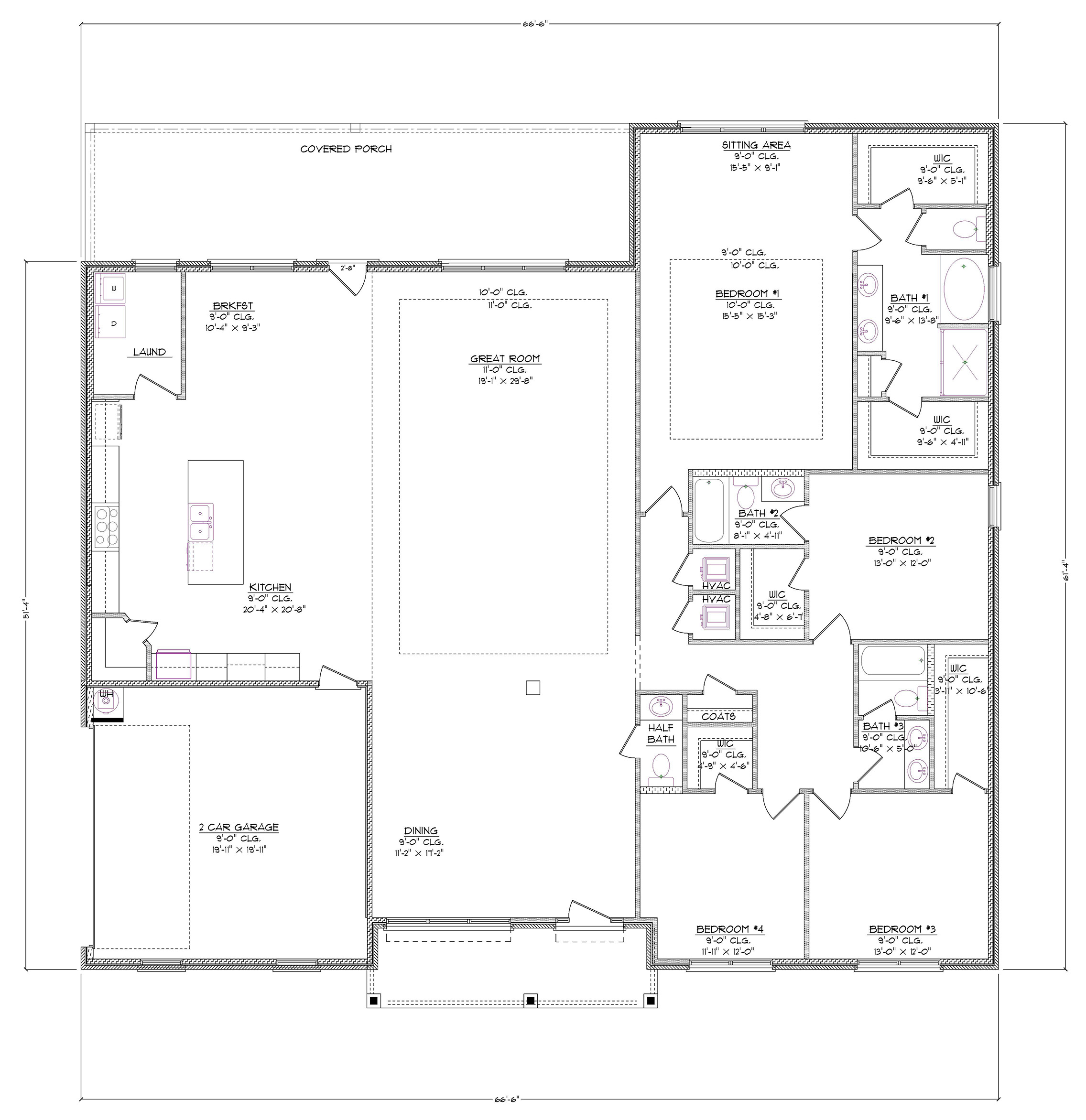 The William A Side Entry Floorplan