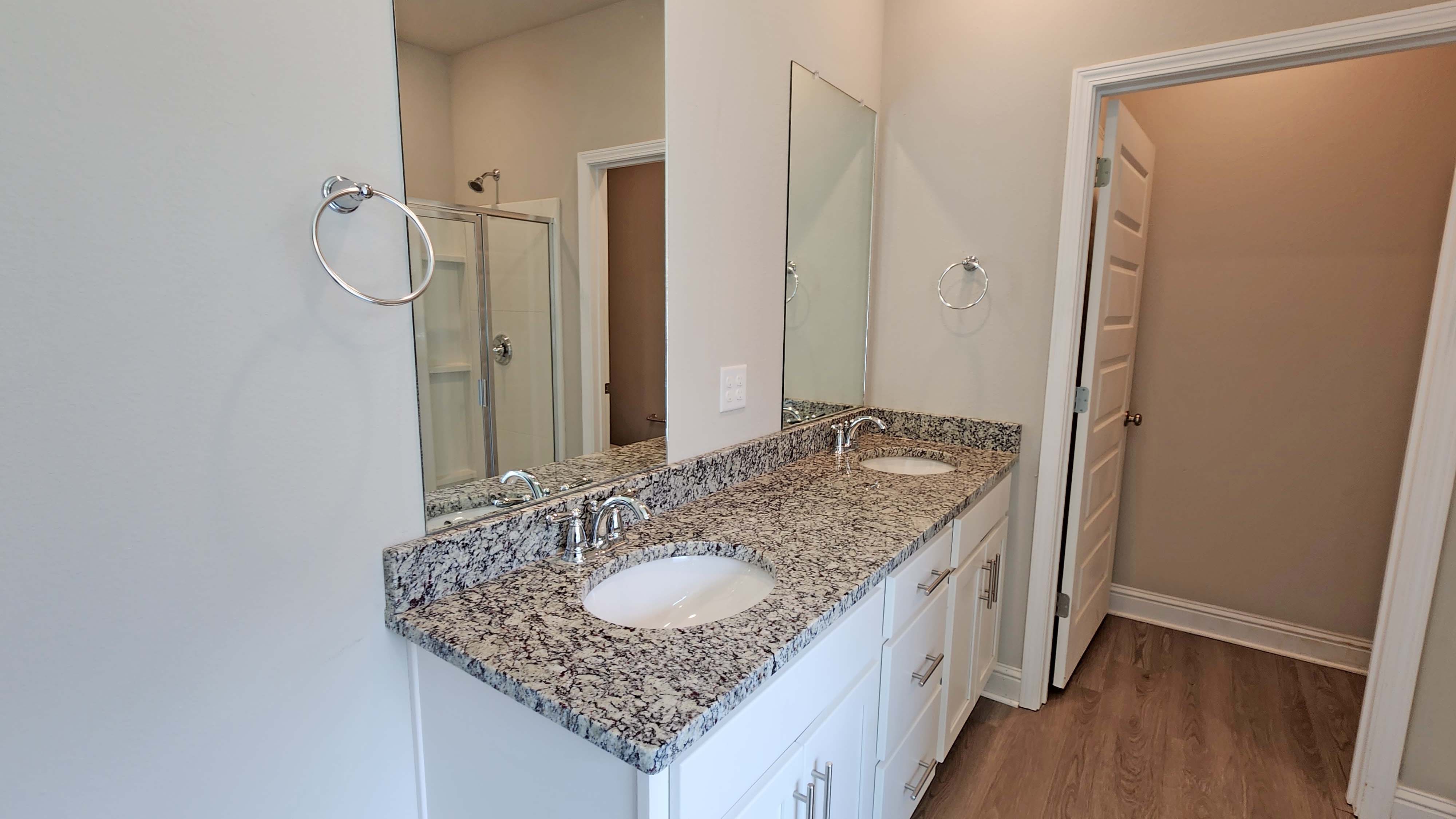 Vanity space inside the Holly