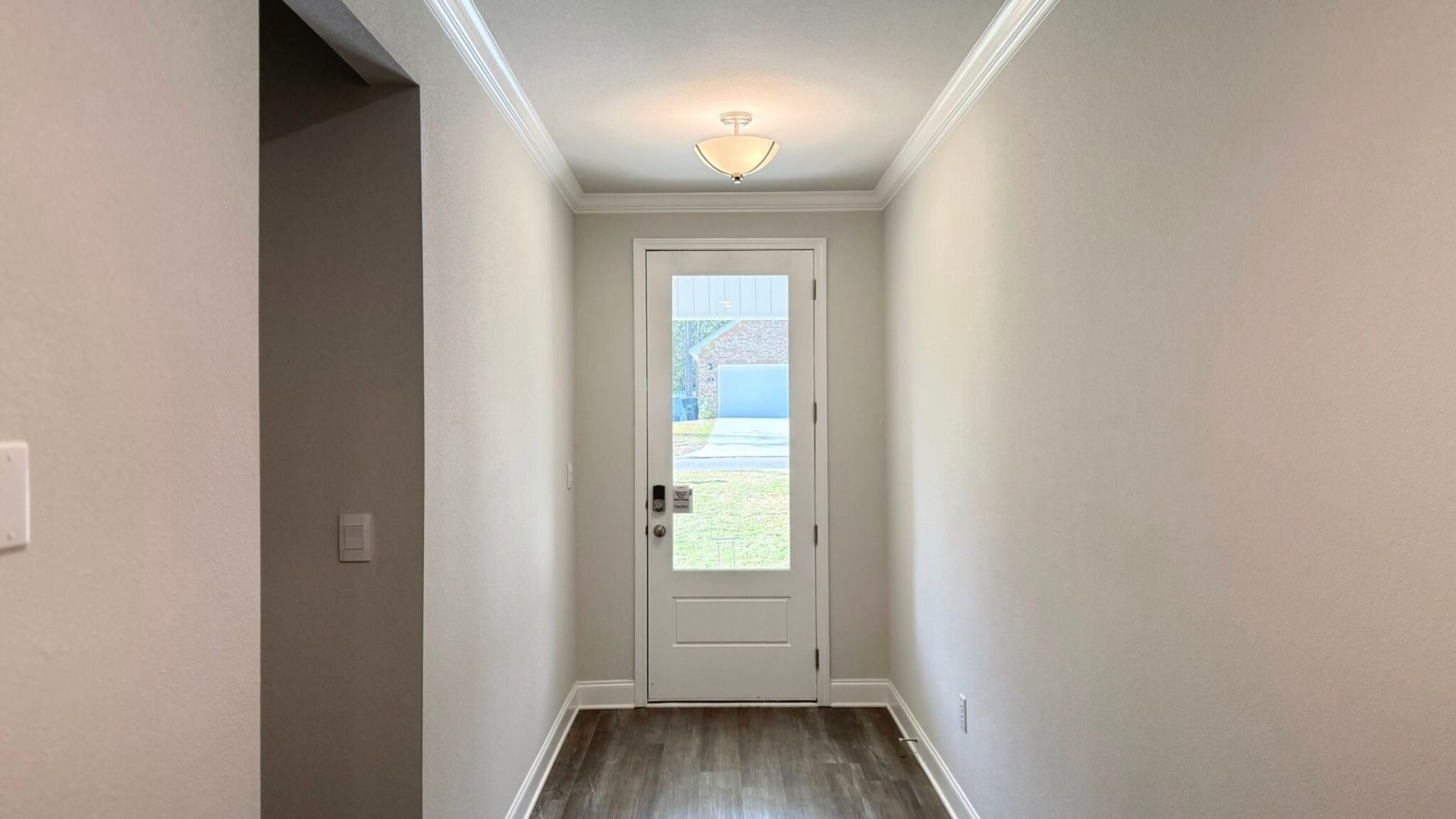 Hallway in between bedrooms.