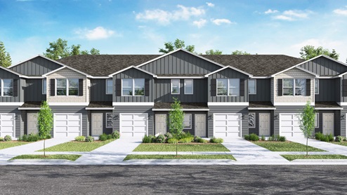 The front elevation of Pelican Landing in Ocean Springs.