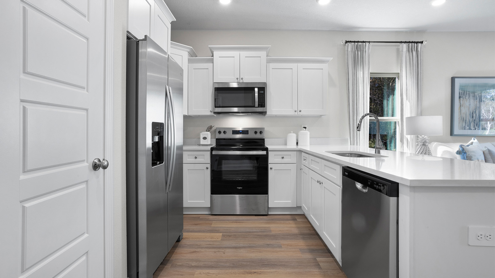 Sleek kitchen appliances