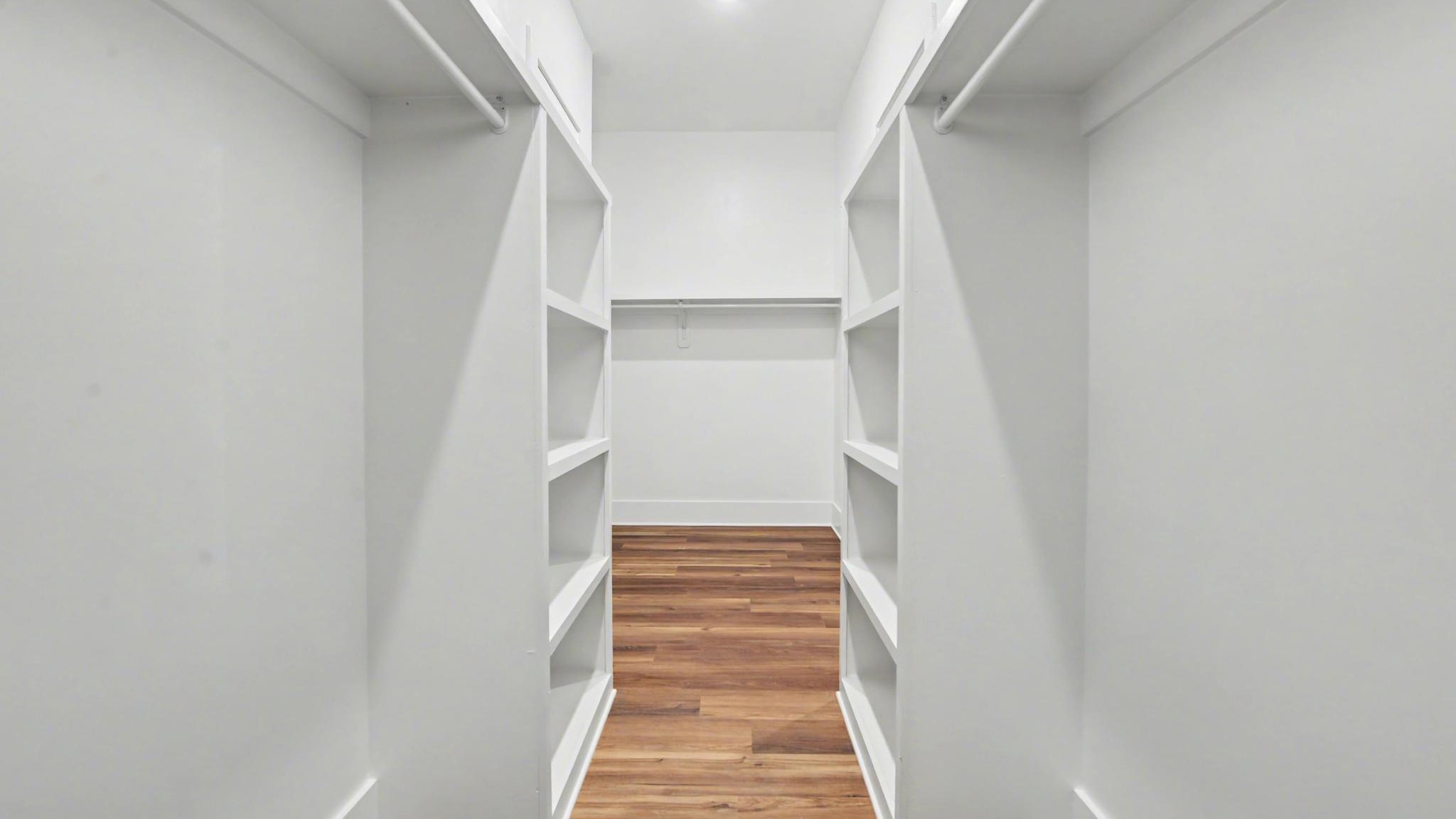 Spacious primary closet