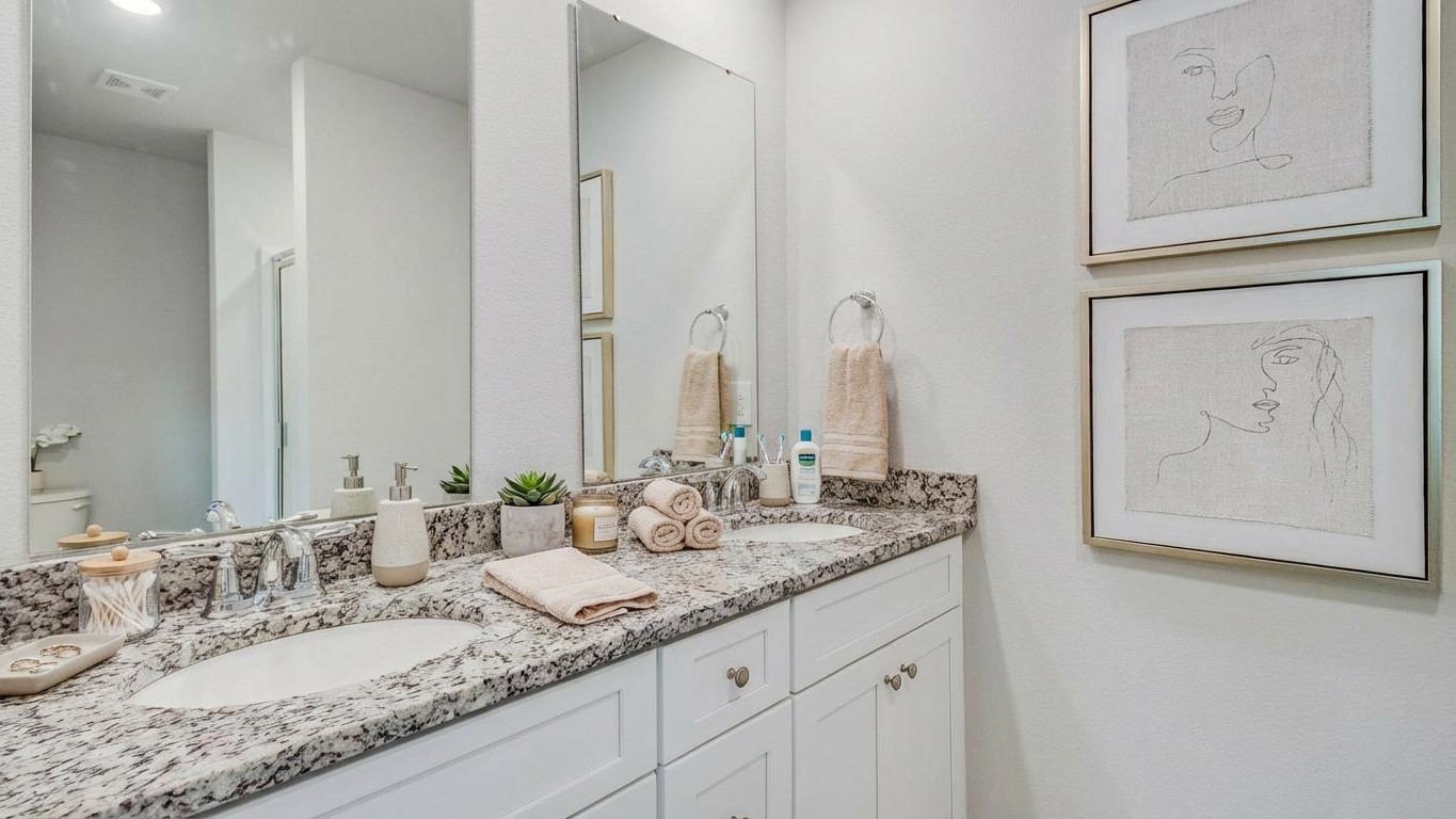 Bathroom with double sinks