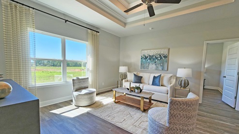 The Rhett interior living area space.