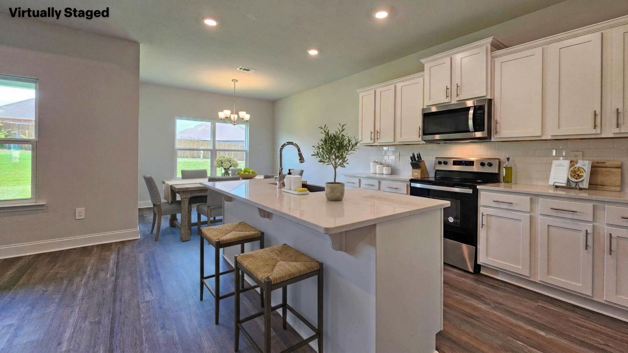 Open kitchen and living space