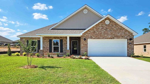 The Holly front elevation of the home.
