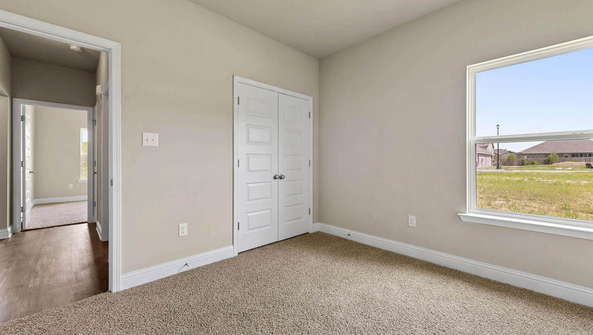 Naturally lit bedroom