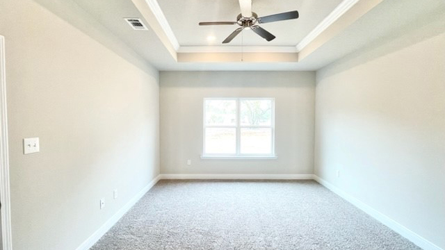 The Lamar primary suite in Castlewoods.