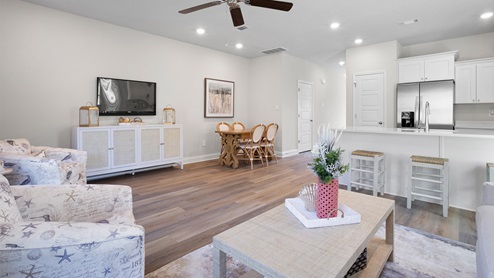 Bright and airy inside the living area