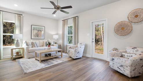 Spacious and bright living area