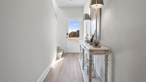 Bright and airy hallway