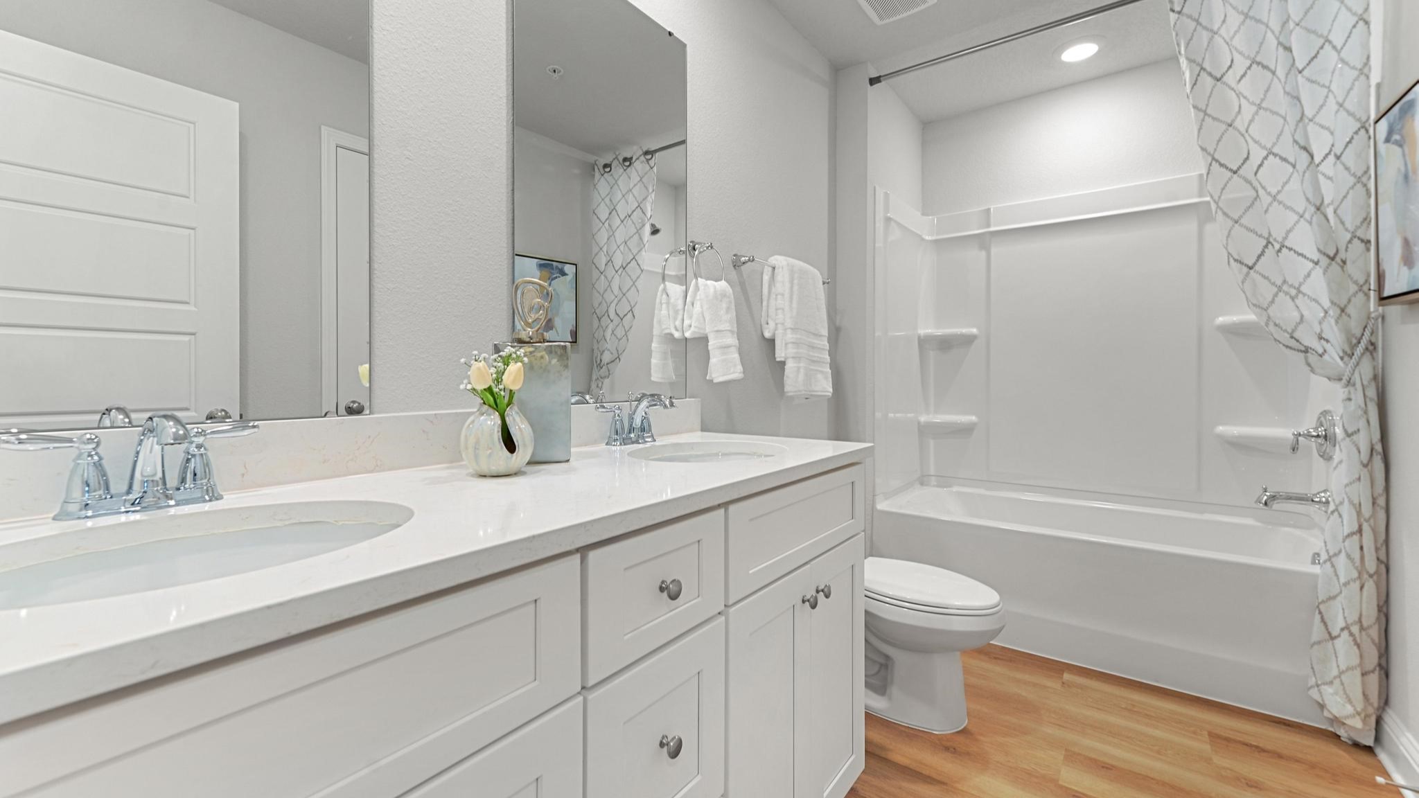 Bathroom with large bathtub